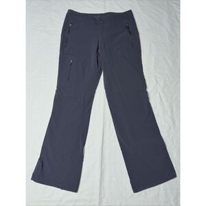 REI Co-op Pants Women's 2 Gray Nylon Stretch Adjustable Waist Hiking Zip Pockets
